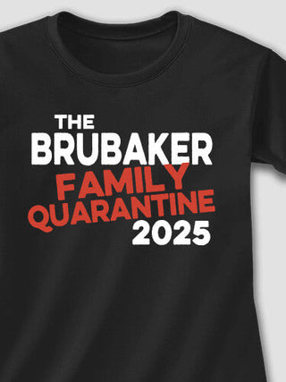 Family Quarantine : Adult Ladies Fitted T-Shirt