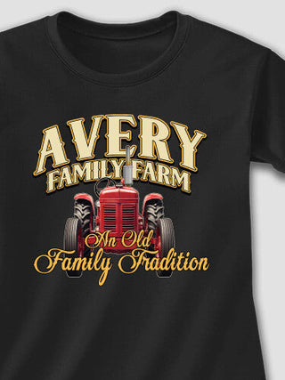 Farming Family Tradition : Adult Ladies Fitted T-Shirt