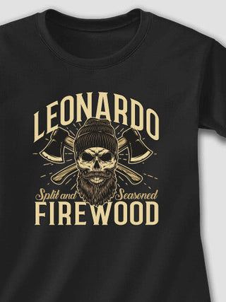 Firewood : Adult Ladies Fitted T-Shirt