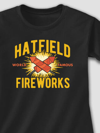 Fireworks : Adult Ladies Fitted T-Shirt
