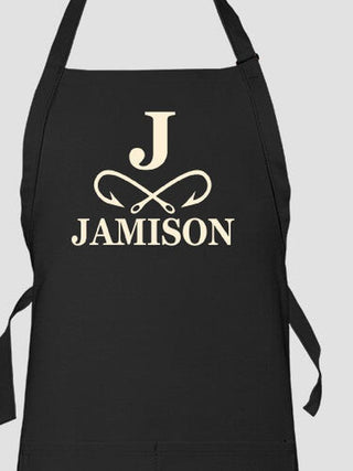 Fishing Monogram : Printed Aprons