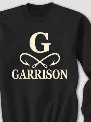 Fishing Monogram : Printed Sweatshirts
