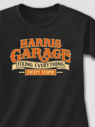 Fixing Everything Garage : Adult Ladies Fitted T-Shirt