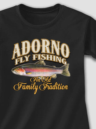 Fly Fishing Family Tradition : Adult Ladies Fitted T-Shirt