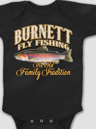 Fly Fishing Family Tradition : Printed Baby Bodysuits