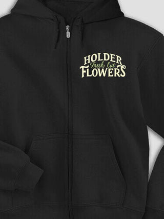 Fresh Cut Flowers : Embroidered Zip Hoodies