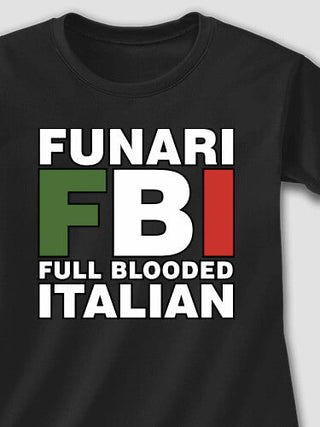Full Blooded Italian : Adult Ladies Fitted T-Shirt