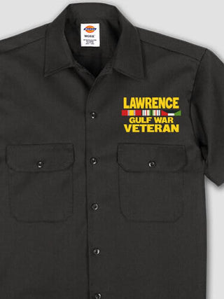 Gulf War Veteran : Embroidered Work Shirts