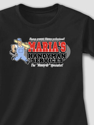 Handyman : Adult Ladies Fitted T-Shirt