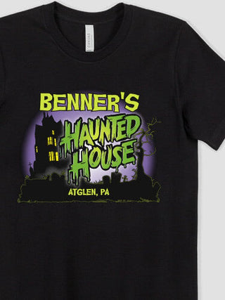 Haunted House : Premium Printed T-Shirts