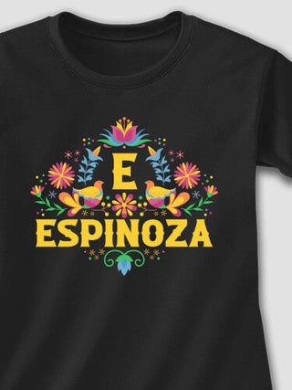 Hispanic Monogram : Adult Ladies Fitted T-Shirt