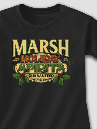 Holiday Spirits : Adult Ladies Fitted T-Shirt