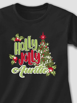 Holly Jolly : Adult Ladies Fitted T-Shirt