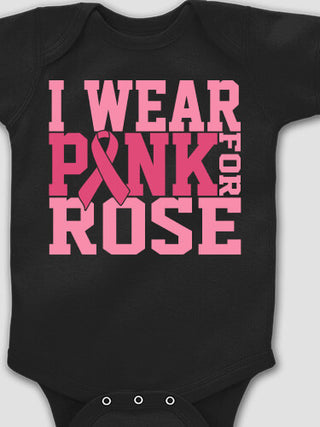I Wear Pink : Printed Baby Bodysuits