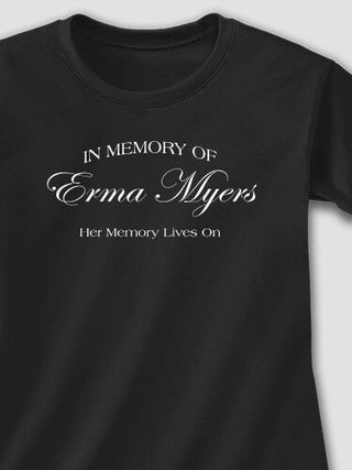 In Memory Of : Adult Ladies Fitted T-Shirt