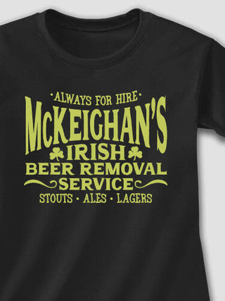 Irish Beer Removal Service : Adult Ladies Fitted T-Shirt