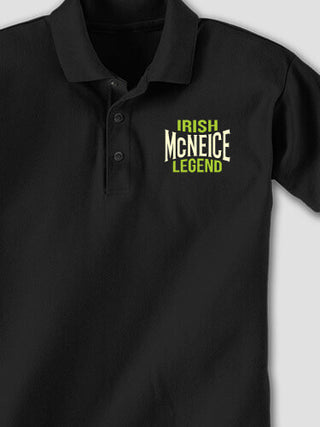 Irish Legend : Embroidered Polo Shirts