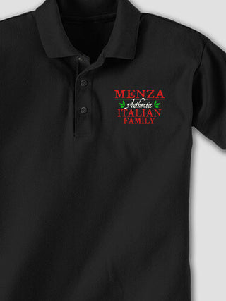Italian Family : Embroidered Polo Shirts