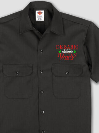Italian Family : Embroidered Work Shirts