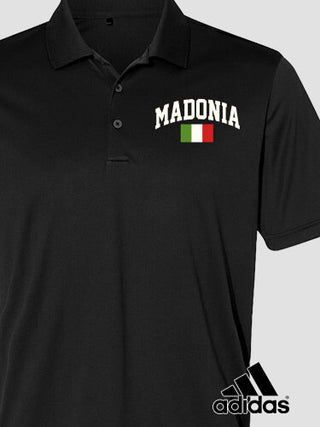 Italian Flag Varsity : Embroidered Adidas&reg; Polo Shirts