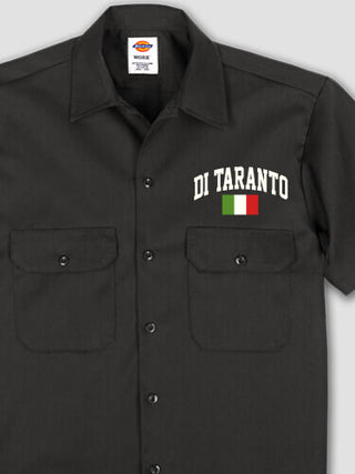 Italian Flag Varsity : Embroidered Work Shirts