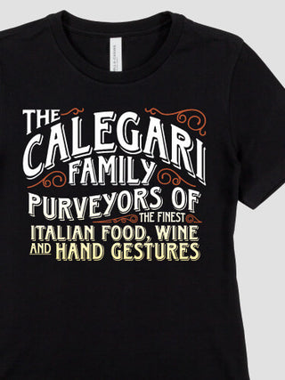 Italian Hand Gestures : Premium Ladies T-Shirts