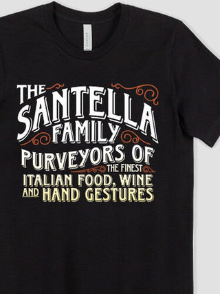 Italian Hand Gestures : Premium Printed T-Shirts