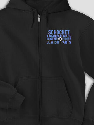 Jewish Parts : Embroidered Zip Hoodies