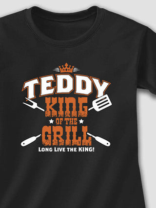 King of the Grill : Adult Ladies Fitted T-Shirt