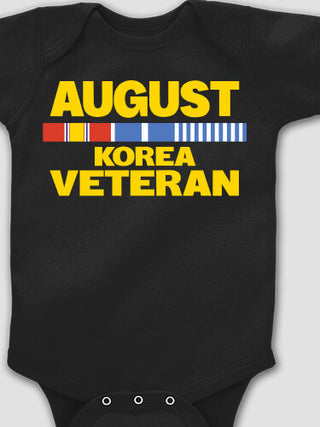 Korea Veteran : Printed Baby Bodysuits