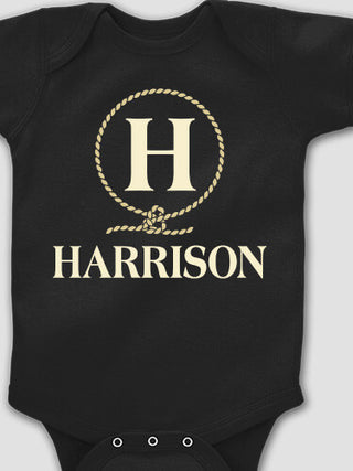 Lasso Monogram : Printed Baby Bodysuits