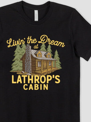 Livin' The Dream Cabin : Premium Printed T-Shirts