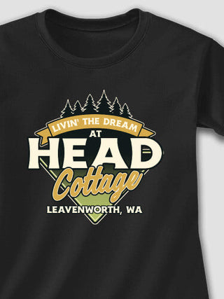 Livin' The Dream Cottage : Adult Ladies Fitted T-Shirt