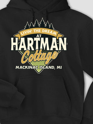 Livin' The Dream Cottage : Printed Hoodies