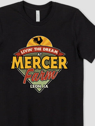 Livin' The Dream Farm : Premium Printed T-Shirts
