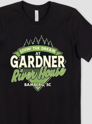 Livin' The Dream River House : Premium Printed T-Shirts