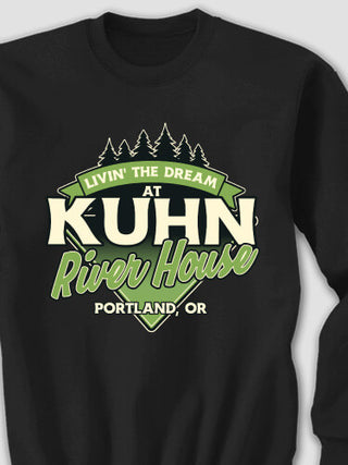 Livin' The Dream River House : Printed Sweatshirts