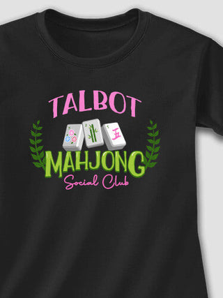 Mahjong : Adult Ladies Fitted T-Shirt
