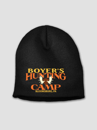 Moose Hunting Camp : Embroidered Beanies