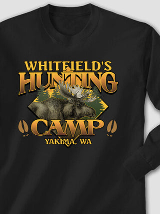 Moose Hunting Camp : Printed Long Sleeves