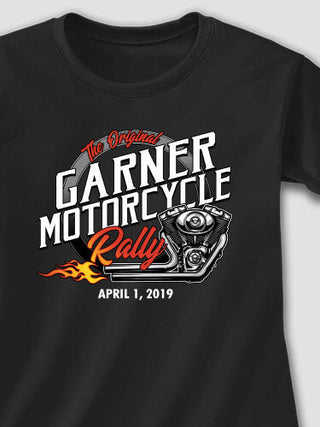 Motorcycle Rally : Adult Ladies Fitted T-Shirt