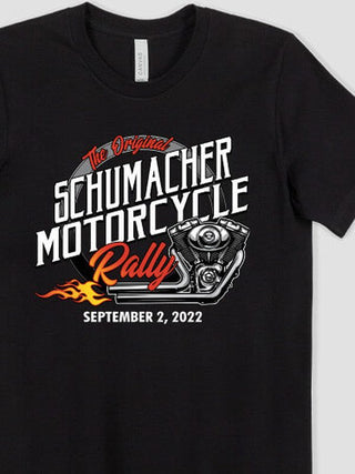 Motorcycle Rally : Premium Printed T-Shirts