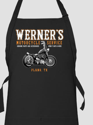 Motorcycle Service : Printed Aprons