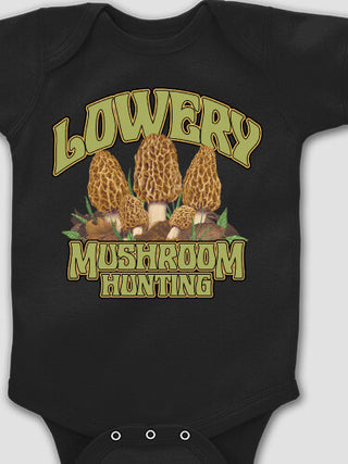 Mushroom Hunting : Printed Baby Bodysuits
