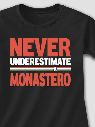 Never Underestimate Italian : Adult Ladies Fitted T-Shirt