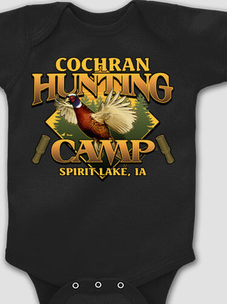 Pheasant Hunting Camp : Printed Baby Bodysuits
