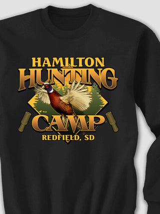 Pheasant Hunting Camp : Printed Sweatshirts