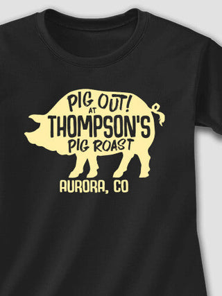 Pig Roast : Adult Ladies Fitted T-Shirt