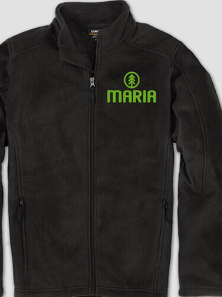 Pine Tree : Embroidered Fleece Jackets
