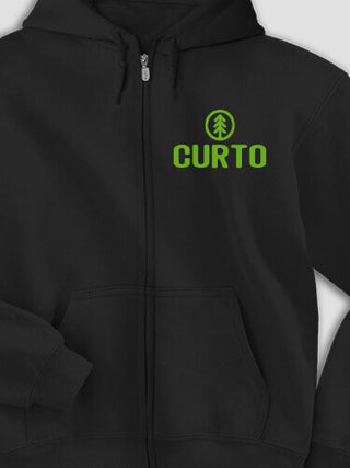 Pine Tree : Embroidered Zip Hoodies